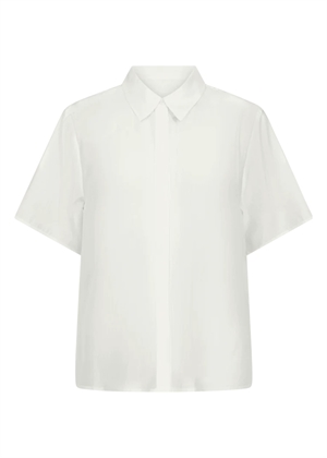 Molly loose fit deep v-neck skjorte Jet Stream Copenhagen Muse 